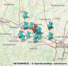 Mappa Via Giambattista Tiepolo, 41013 Castelfranco Emilia MO, Italia (9.7745)