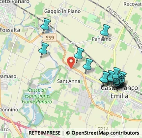 Mappa Via Giambattista Tiepolo, 41013 Castelfranco Emilia MO, Italia (2.274)