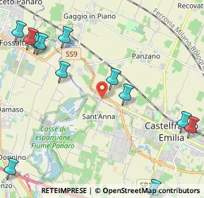 Mappa Via Giambattista Tiepolo, 41013 Castelfranco Emilia MO, Italia (2.9275)