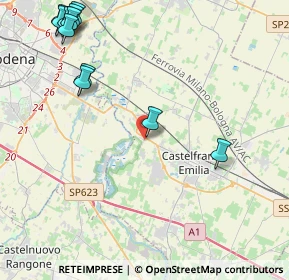 Mappa Via Giambattista Tiepolo, 41013 Castelfranco Emilia MO, Italia (5.68545)