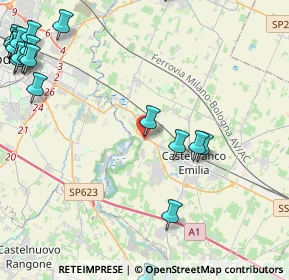 Mappa Via Giambattista Tiepolo, 41013 Castelfranco Emilia MO, Italia (6.587)