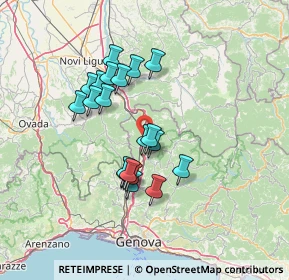 Mappa 16019 Ronco Scrivia GE, Italia (11.7265)