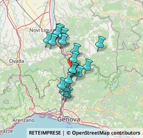 Mappa 16019 Ronco Scrivia GE, Italia (10.268)