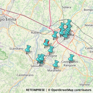 Mappa Stradello Tampellini, 41043 Modena MO, Italia (7.03333)