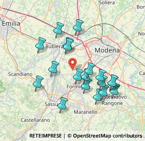 Mappa Stradello Tampellini, 41043 Modena MO, Italia (6.96684)