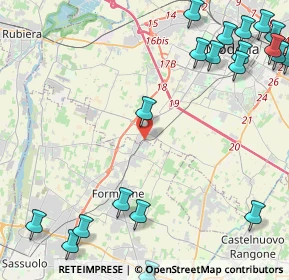 Mappa Via Carlo Goldoni, 41043 Formigine MO, Italia (6.577)