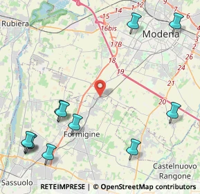 Mappa Via Carlo Goldoni, 41043 Formigine MO, Italia (5.90273)