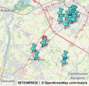 Mappa Via Carlo Goldoni, 41043 Formigine MO, Italia (5.0095)
