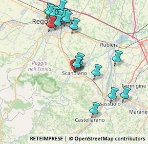 Mappa Via Francesco Crispi, 42019 Scandiano RE, Italia (8.735)