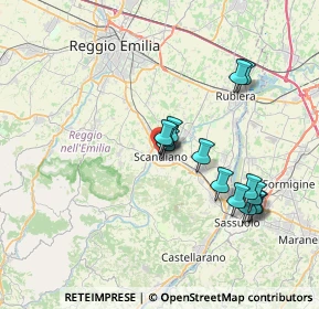 Mappa Via Francesco Crispi, 42019 Scandiano RE, Italia (6.81286)