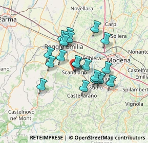 Mappa Piazza Laura Bassi, 42019 Scandiano RE, Italia (10.839)