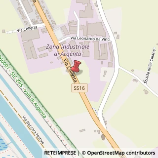 Mappa Via Celletta,  157, 44011 Argenta, Ferrara (Emilia Romagna)