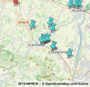 Mappa Via G. de Chirico, 42019 Scandiano RE, Italia (3.61643)