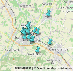 Mappa Via G. de Chirico, 42019 Scandiano RE, Italia (1.28533)