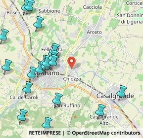 Mappa Via G. de Chirico, 42019 Scandiano RE, Italia (2.596)