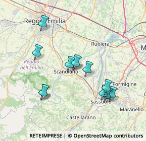 Mappa Via G. de Chirico, 42019 Scandiano RE, Italia (7.31636)