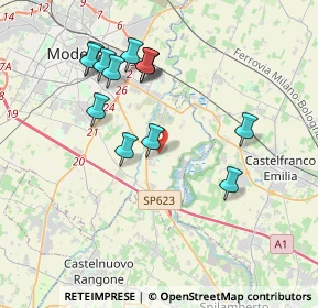 Mappa Via dei Narcisi, 41126 San Damaso MO, Italia (3.73615)