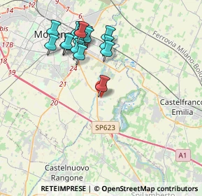 Mappa Via Degli Alpini, 41126 San Damaso MO, Italia (3.95176)