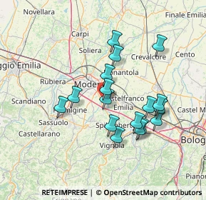 Mappa Via Degli Alpini, 41126 Modena MO, Italia (12.80059)