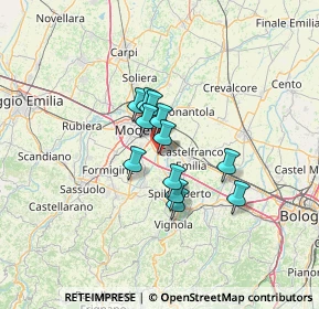 Mappa Via Degli Alpini, 41126 Modena MO, Italia (8.71833)