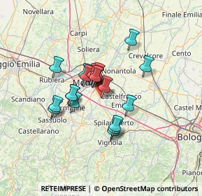 Mappa Via Degli Alpini, 41126 Modena MO, Italia (9.856)