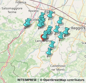 Mappa Via Martiri della Libertà, 43013 Langhirano PR, Italia (10.87105)