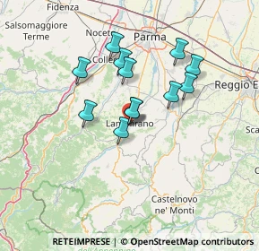 Mappa Via Martiri della Libertà, 43013 Langhirano PR, Italia (10.9875)
