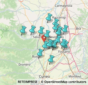 Mappa Località Mattone, 12030 Manta CN, Italia (10.425)