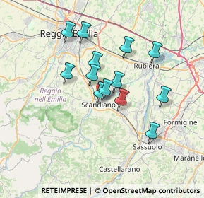 Mappa Via Nicolò dell'Abate, 42019 Scandiano RE, Italia (5.71231)