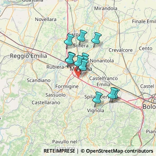 Mappa Complanare Luigi Einaudi, 41126 Modena MO, Italia (10.09583)