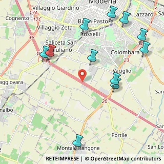 Mappa Complanare Luigi Einaudi, 41126 Modena MO, Italia (2.65182)