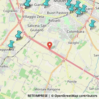 Mappa Complanare Luigi Einaudi, 41126 Modena MO, Italia (3.74167)