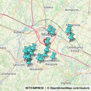 Mappa Complanare Luigi Einaudi, 41126 Modena MO, Italia (7.2455)