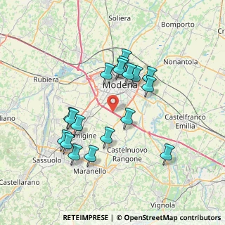 Mappa Complanare Luigi Einaudi, 41126 Modena MO, Italia (6.95389)
