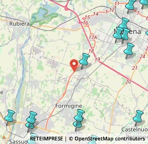 Mappa Strada Provinciale Modena Sassuolo, 41126 Baggiovara MO, Italia (7.39167)