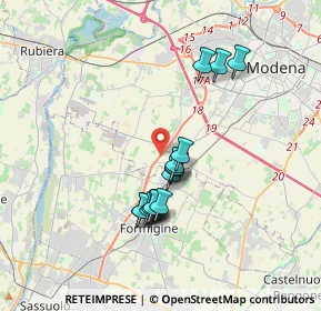 Mappa Strada Provinciale Modena Sassuolo, 41126 Baggiovara MO, Italia (3.08563)