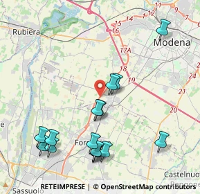 Mappa Strada Provinciale Modena Sassuolo, 41126 Baggiovara MO, Italia (4.60333)