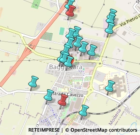 Mappa Via Giuseppe Gambigliani Zoccoli, 41126 Baggiovara MO, Italia (0.4545)