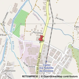 Mappa Via del Conchello, 8, 42026 Canossa, Reggio nell'Emilia (Emilia Romagna)