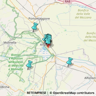 Mappa Via Leonardo da Vinci, 44011 Argenta FE, Italia (3.68455)