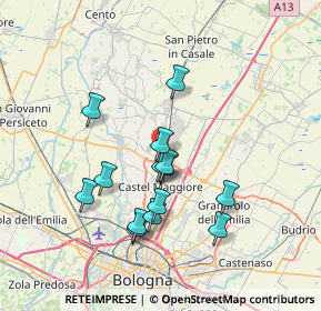 Mappa Via N. Gamberini, 40050 Argelato BO, Italia (6.51143)