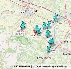 Mappa Via Rachel Corrie, 42019 Scandiano RE, Italia (5.94917)