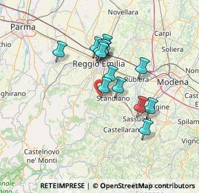 Mappa Via M.Marmiroli, 42020 Borzano RE, Italia (11.345)