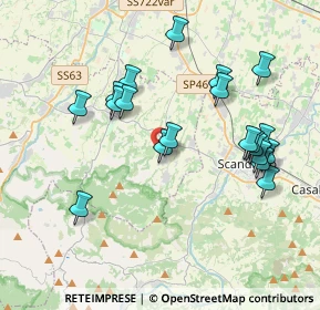 Mappa Via M.Marmiroli, 42020 Borzano RE, Italia (3.923)