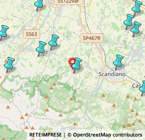 Mappa Via M.Marmiroli, 42020 Borzano RE, Italia (6.36846)