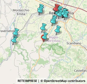 Mappa Via Palmiro Togliatti, 42030 Vezzano Sul Crostolo RE, Italia (9.128)