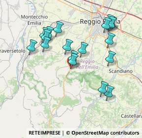 Mappa Via Palmiro Togliatti, 42030 Vezzano Sul Crostolo RE, Italia (7.73611)