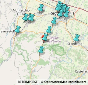 Mappa Via Palmiro Togliatti, 42030 Vezzano Sul Crostolo RE, Italia (9.4205)