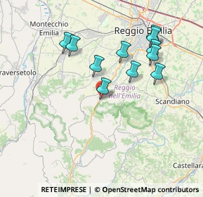 Mappa Via Palmiro Togliatti, 42030 Vezzano Sul Crostolo RE, Italia (7.30909)