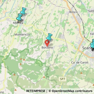 Mappa Via L. Ariosto, 42020 Borzano RE, Italia (3.71167)